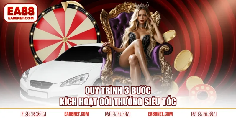 Quy trình 3 bước kích hoạt gói thưởng siêu tốc